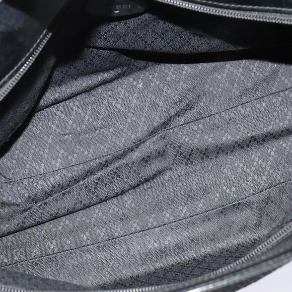 GUCCI Bamboo Hand Bag Canvas Black Silver 002 2058 0439 5 - Picture 15 of 16